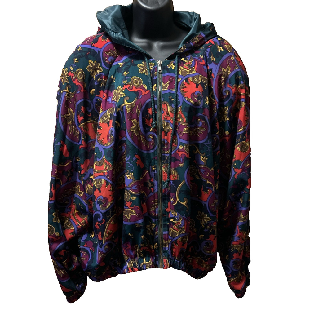 Vintage S.G. Sport Collection Women 1x Windbreaker Zip Jacket Fresh Prince 80’s